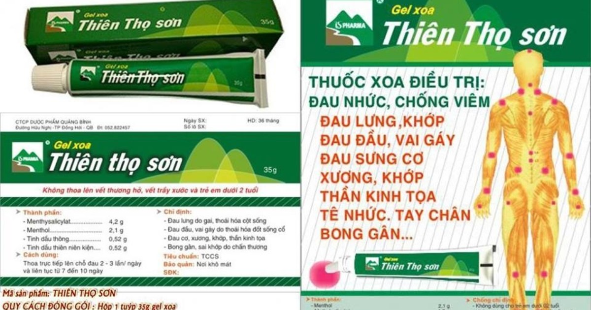 gel xoa Thiên Thọ Sơn 